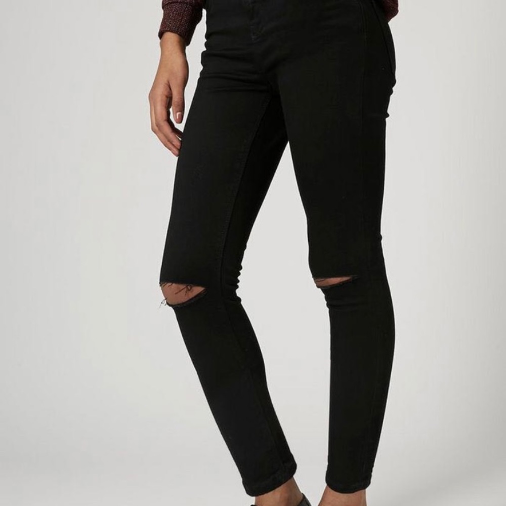 TopShop Moro Black Skinny Jeans